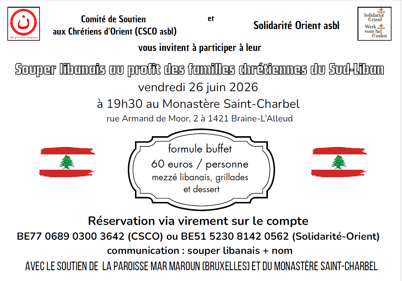 Souper libanais au profit des familles chrétiennes du Sud-Liban